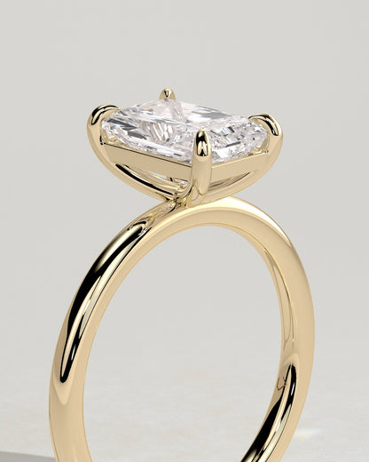 Round Halo, Pave & Split Shank Engagement Ring – 1.93 CT Lab Grown Diamond