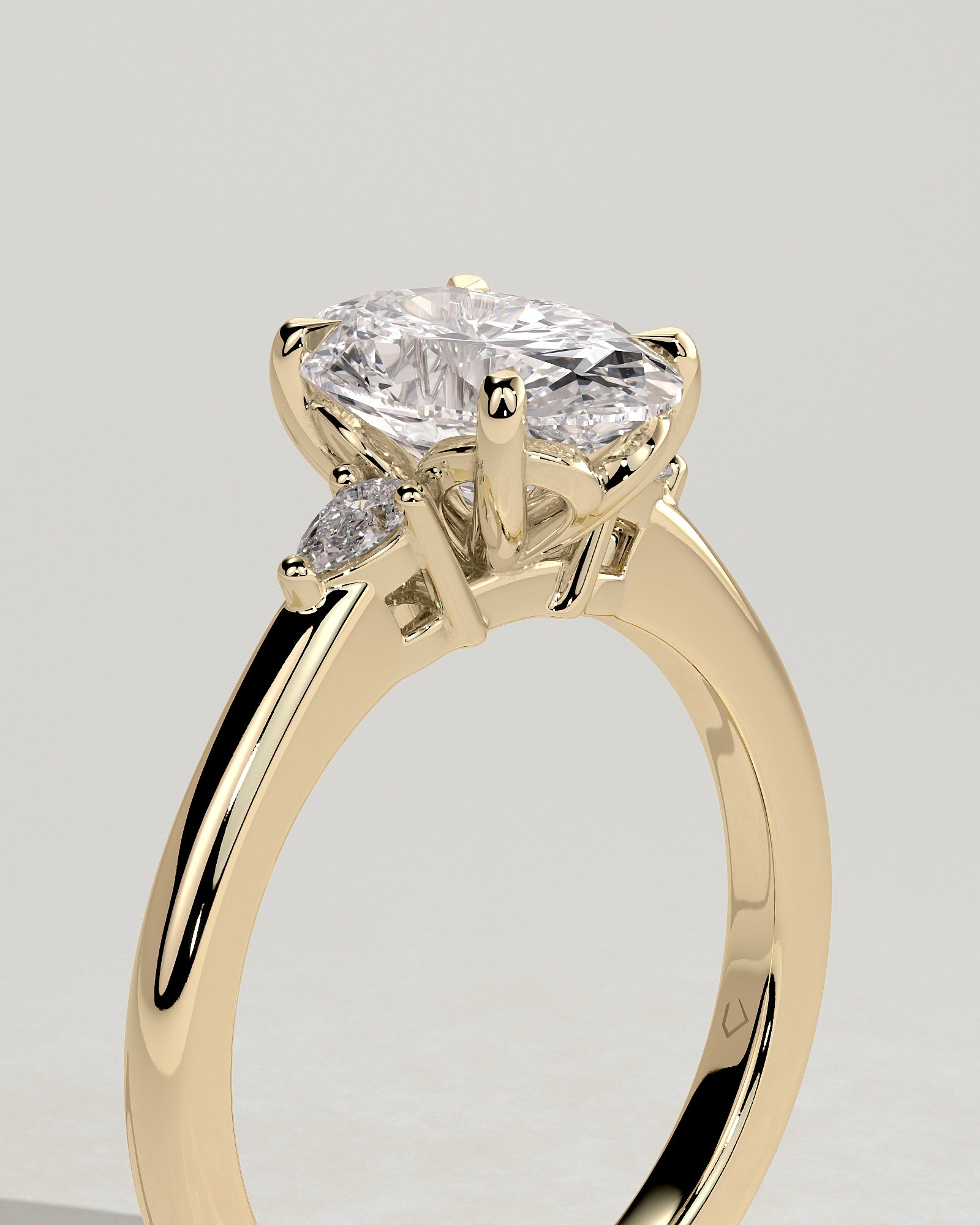 Round Halo, Pave & Split Shank Engagement Ring – 1.93 CT Lab Grown Diamond