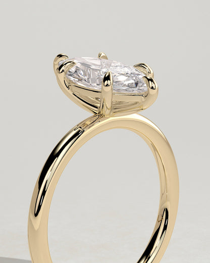 Round Halo, Pave & Split Shank Engagement Ring – 1.93 CT Lab Grown Diamond
