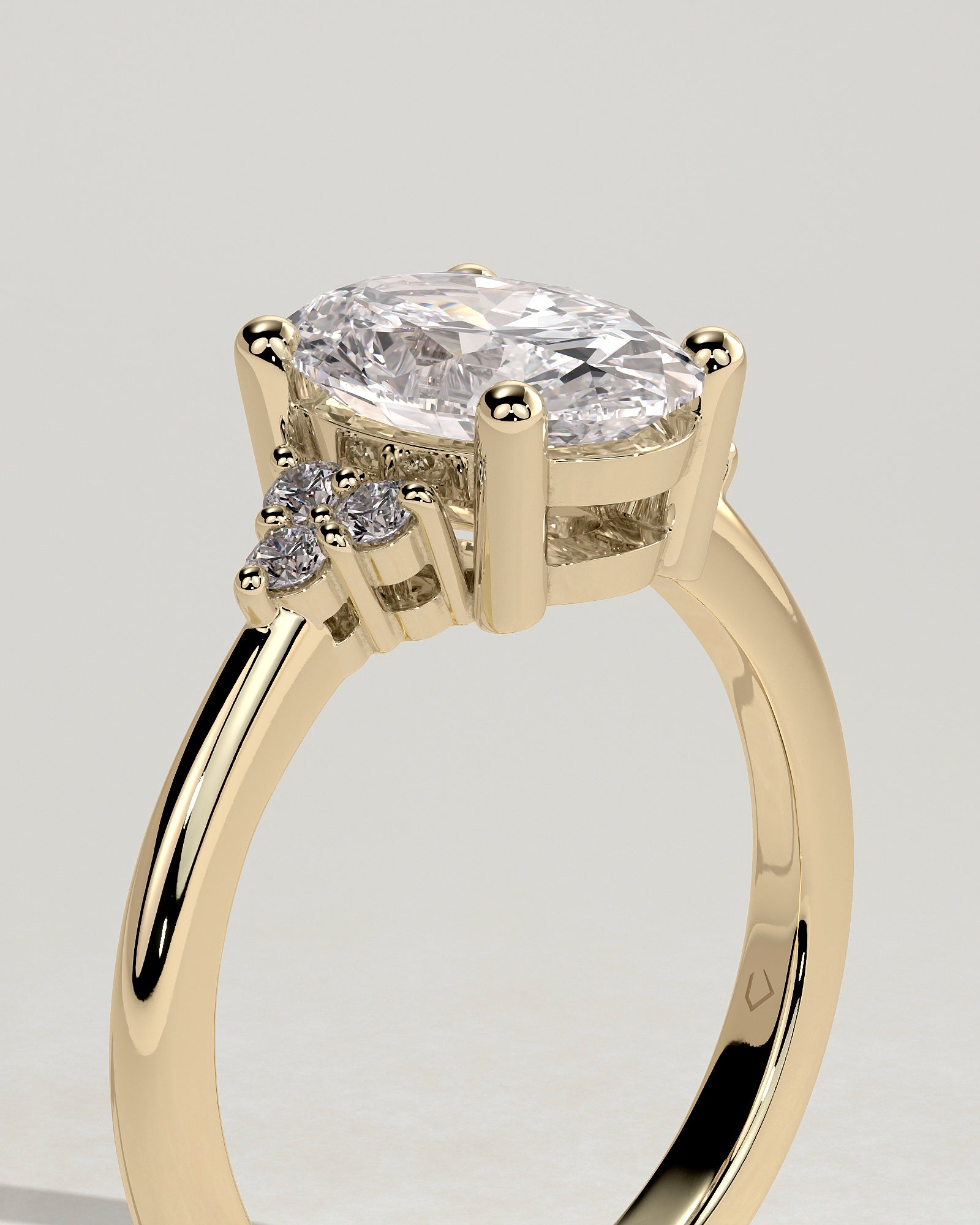 Round Halo, Pave & Split Shank Engagement Ring – 1.93 CT Lab Grown Diamond
