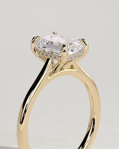 Round Halo, Pave & Split Shank Engagement Ring – 1.93 CT Lab Grown Diamond