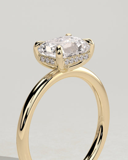 Round Halo, Pave & Split Shank Engagement Ring – 1.93 CT Lab Grown Diamond