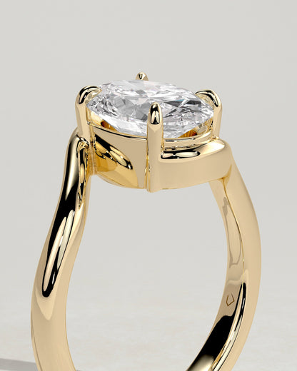 Round Halo, Pave & Split Shank Engagement Ring – 1.93 CT Lab Grown Diamond