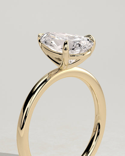 Round Halo, Pave & Split Shank Engagement Ring – 1.93 CT Lab Grown Diamond
