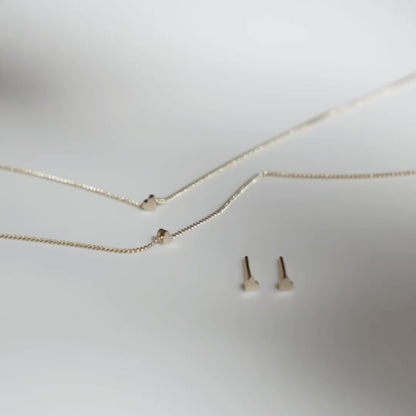 Heart Shaped Stud Earrings