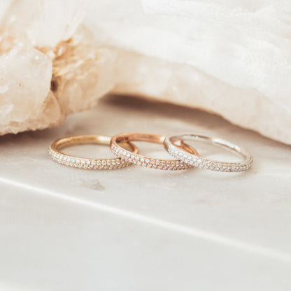 0.25 TCW Round Shaped Half Eternity Lab Grown Diamond Wedding Band