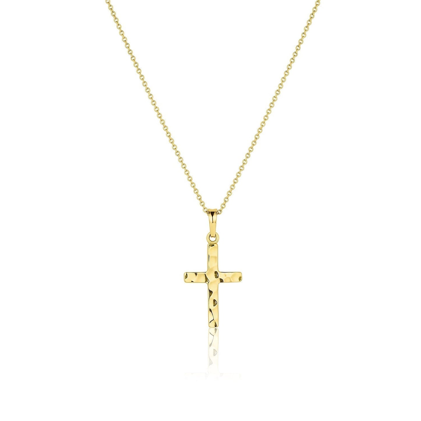 Cross Pendant Necklace in Solid Gold 1