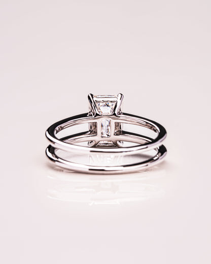 2.30 CT Emerald Cut Solitaire Lab Grown Diamond Engagement Ring