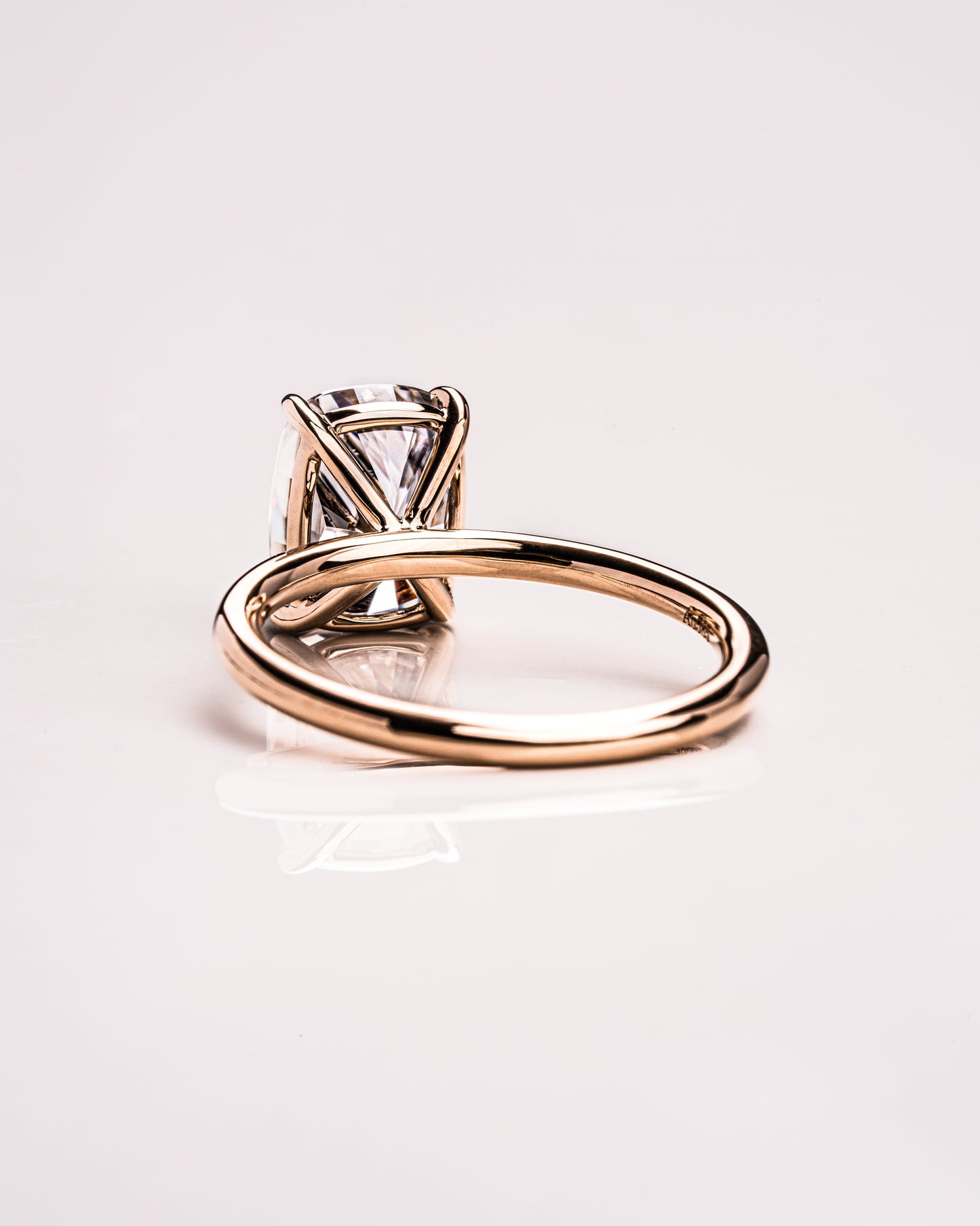 2.15 CT Cushion Cut Solitaire Lab Grown Diamond Engagement Ring