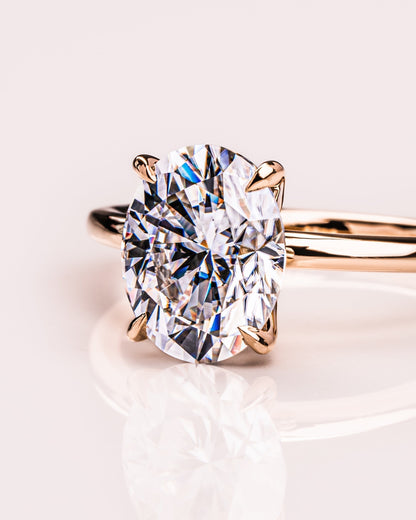 1.91 CT Oval Cut Solitaire Lab Grown Diamond Engagement Ring