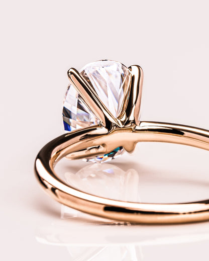 1.91 CT Oval Cut Solitaire Lab Grown Diamond Engagement Ring