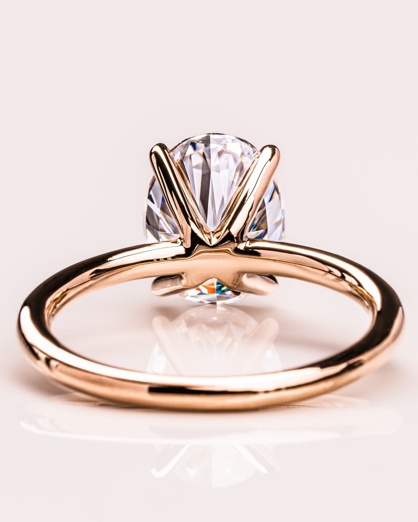 1.91 CT Oval Cut Solitaire Lab Grown Diamond Engagement Ring