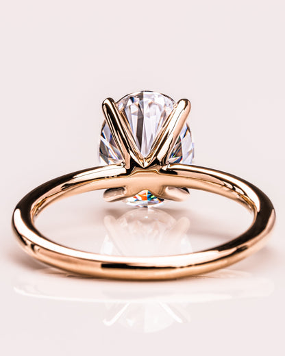 1.91 CT Oval Cut Solitaire Lab Grown Diamond Engagement Ring