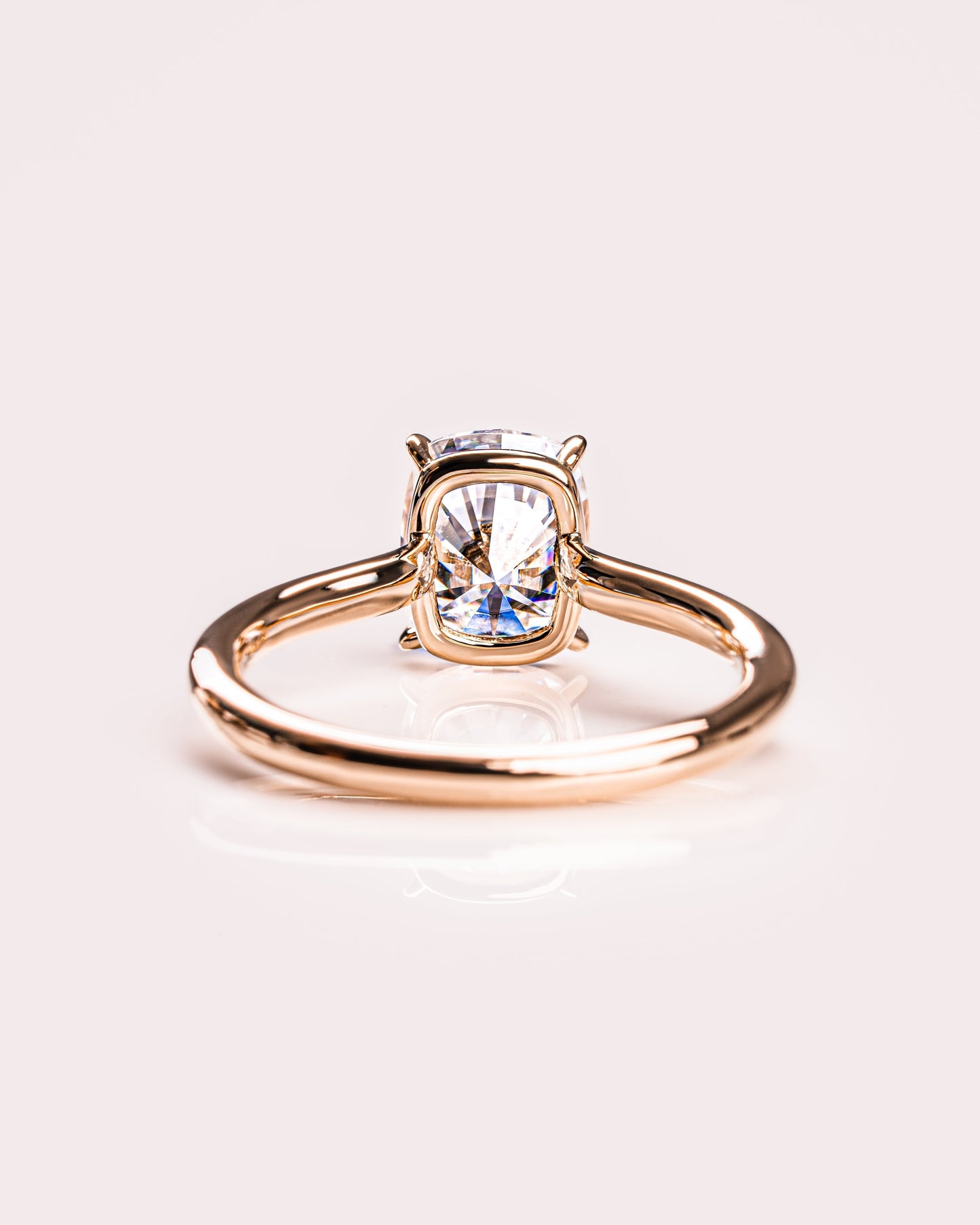 2.15 CT Cushion Cut Solitaire Lab Grown Diamond Engagement Ring