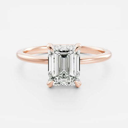 Oval Three Stone Lab Grown Diamond Engagement Ring