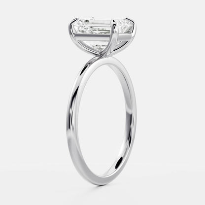 Oval Three Stone Lab Grown Diamond Engagement Ring