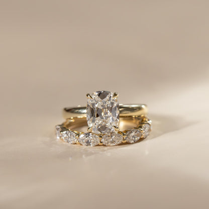 Oval Three Stone Lab Grown Diamond Engagement Ring