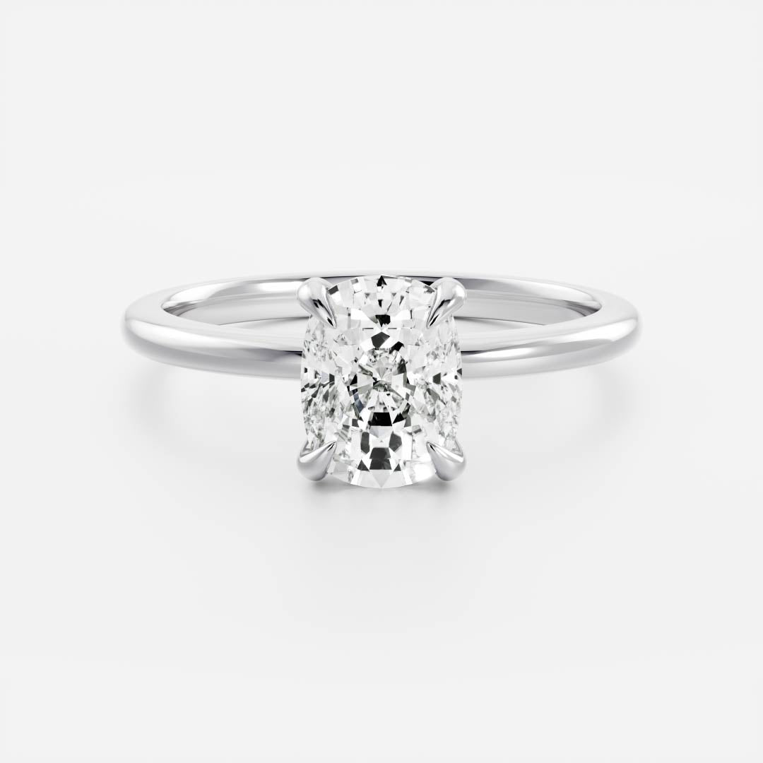 Oval Three Stone Lab Grown Diamond Engagement Ring