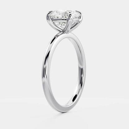 Oval Three Stone Lab Grown Diamond Engagement Ring