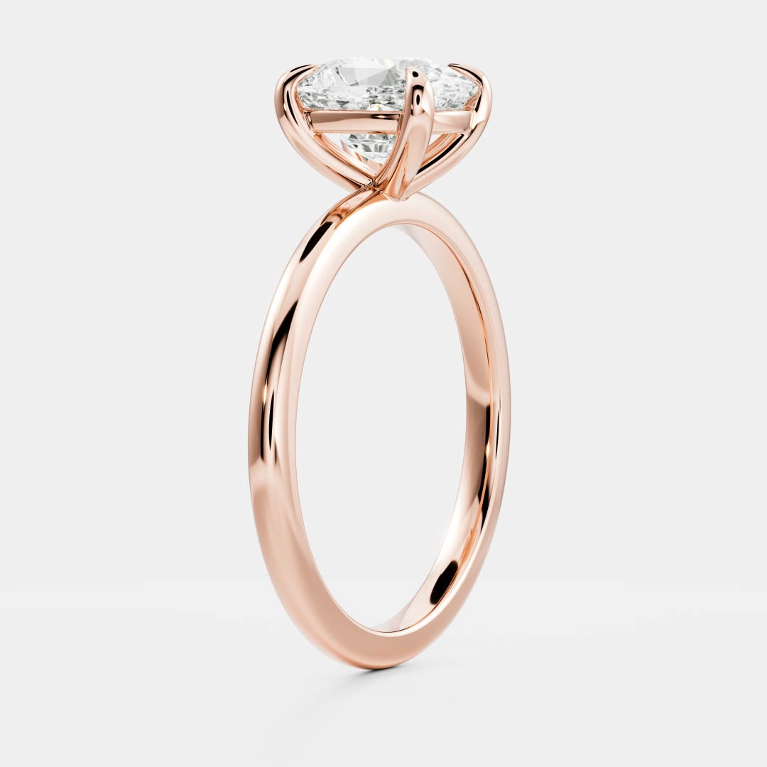 Oval Three Stone Lab Grown Diamond Engagement Ring