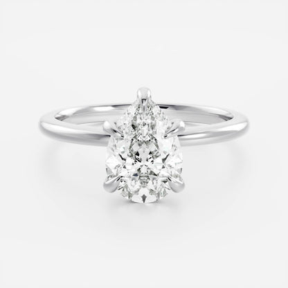 Oval Three Stone Lab Grown Diamond Engagement Ring