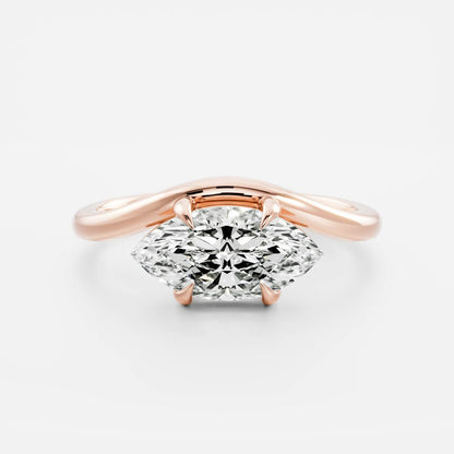 Oval Three Stone Lab Grown Diamond Engagement Ring