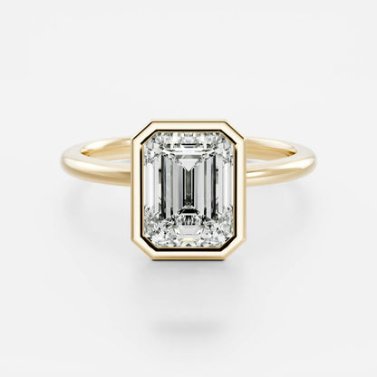 Oval Three Stone Lab Grown Diamond Engagement Ring