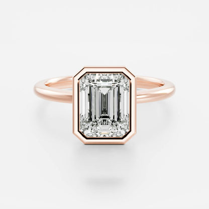 Oval Three Stone Lab Grown Diamond Engagement Ring