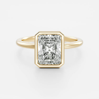 Oval Three Stone Lab Grown Diamond Engagement Ring