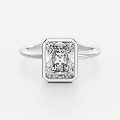 Oval Three Stone Lab Grown Diamond Engagement Ring