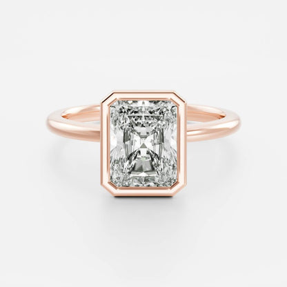 Oval Three Stone Lab Grown Diamond Engagement Ring