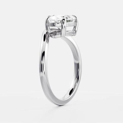 Oval Three Stone Lab Grown Diamond Engagement Ring