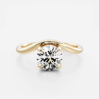 Oval Three Stone Lab Grown Diamond Engagement Ring