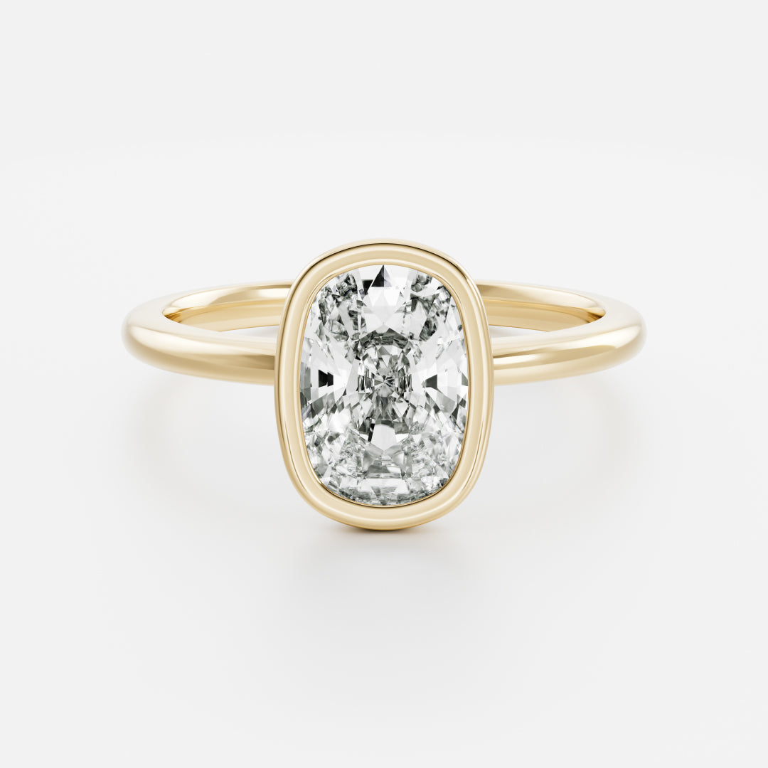 Oval Three Stone Lab Grown Diamond Engagement Ring