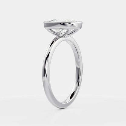 Oval Three Stone Lab Grown Diamond Engagement Ring