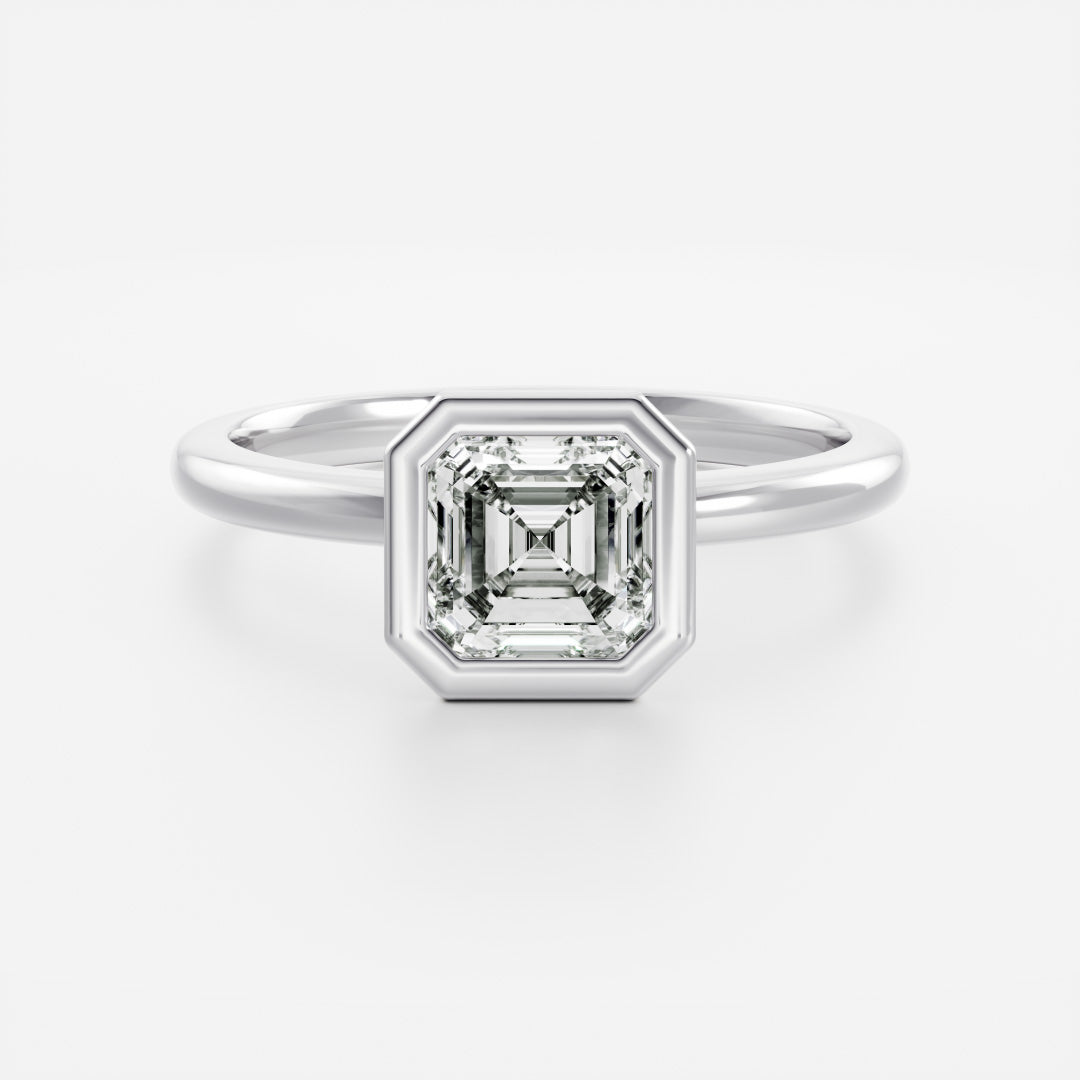 Oval Three Stone Lab Grown Diamond Engagement Ring