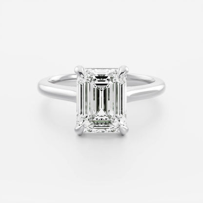 Oval Three Stone Lab Grown Diamond Engagement Ring