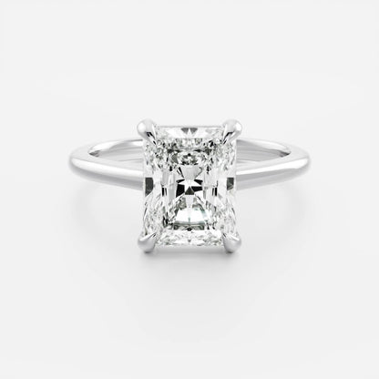Oval Three Stone Lab Grown Diamond Engagement Ring
