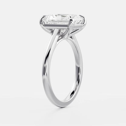 Oval Three Stone Lab Grown Diamond Engagement Ring