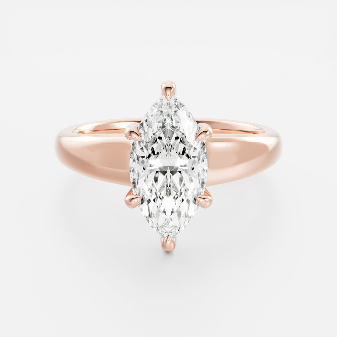 Oval Three Stone Lab Grown Diamond Engagement Ring