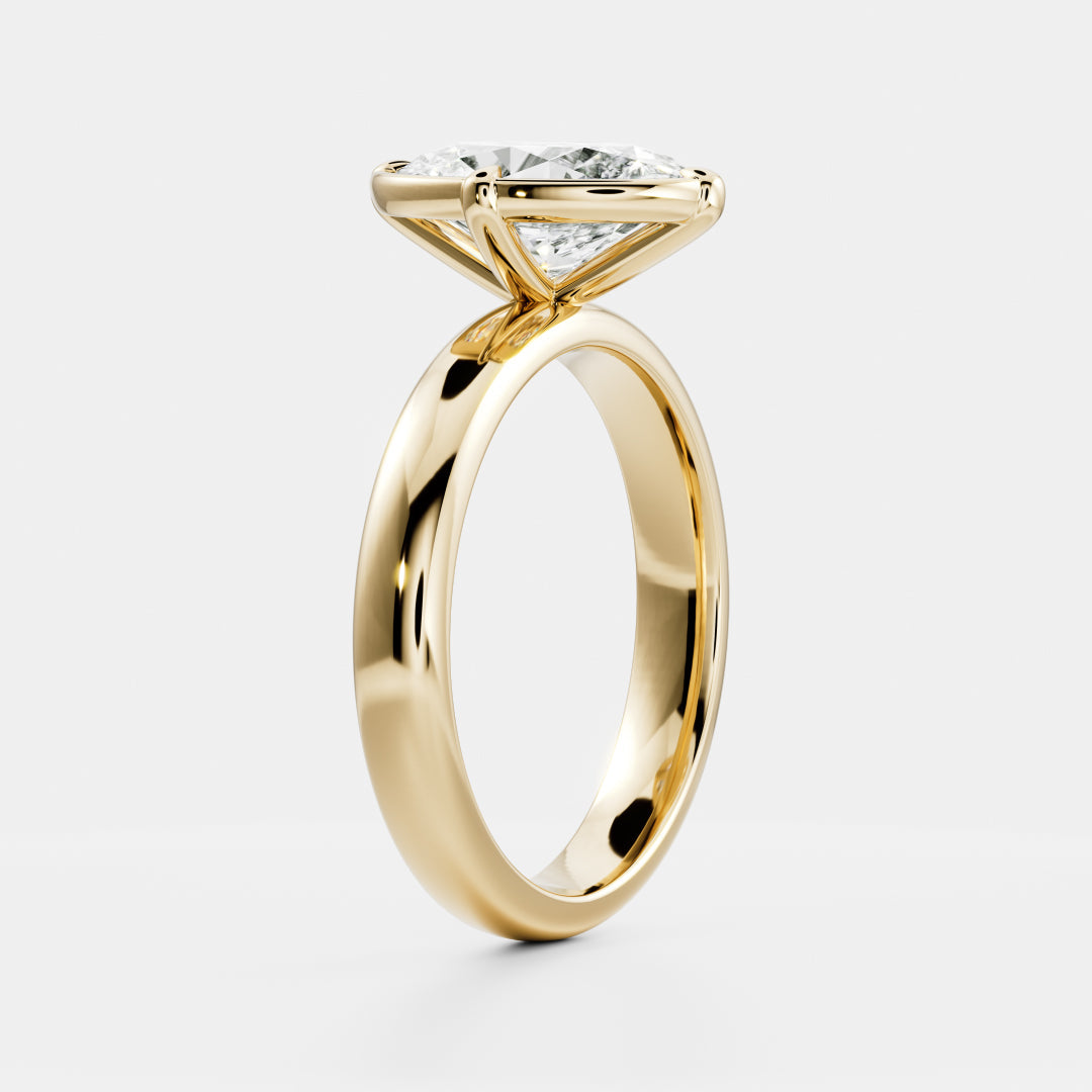 Oval Three Stone Lab Grown Diamond Engagement Ring