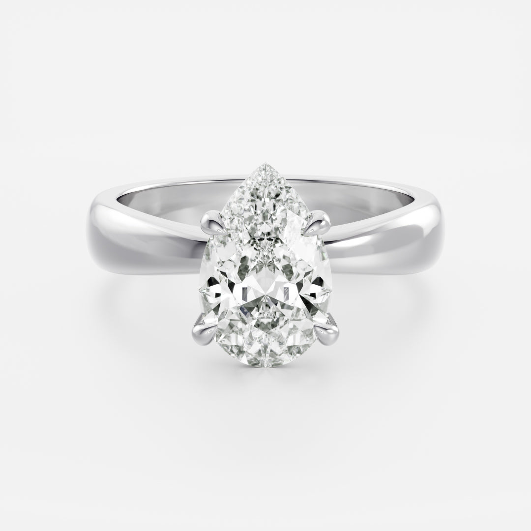 Oval Three Stone Lab Grown Diamond Engagement Ring