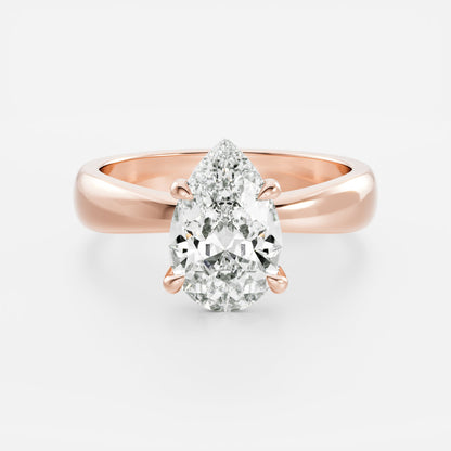 Oval Three Stone Lab Grown Diamond Engagement Ring