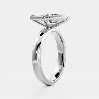 Oval Three Stone Lab Grown Diamond Engagement Ring