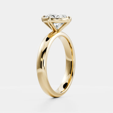 Oval Three Stone Lab Grown Diamond Engagement Ring