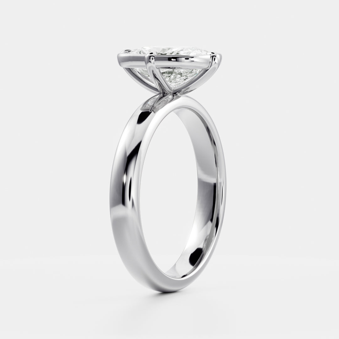 Oval Three Stone Lab Grown Diamond Engagement Ring
