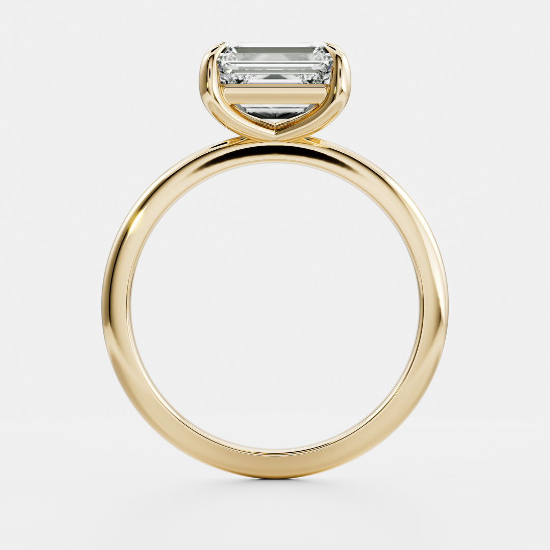 Oval Three Stone Lab Grown Diamond Engagement Ring