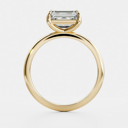 Oval Three Stone Lab Grown Diamond Engagement Ring