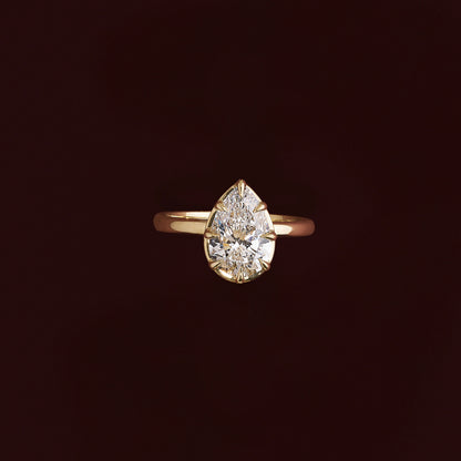 Oval Three Stone Lab Grown Diamond Engagement Ring