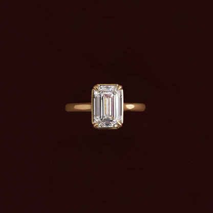 Oval Three Stone Lab Grown Diamond Engagement Ring